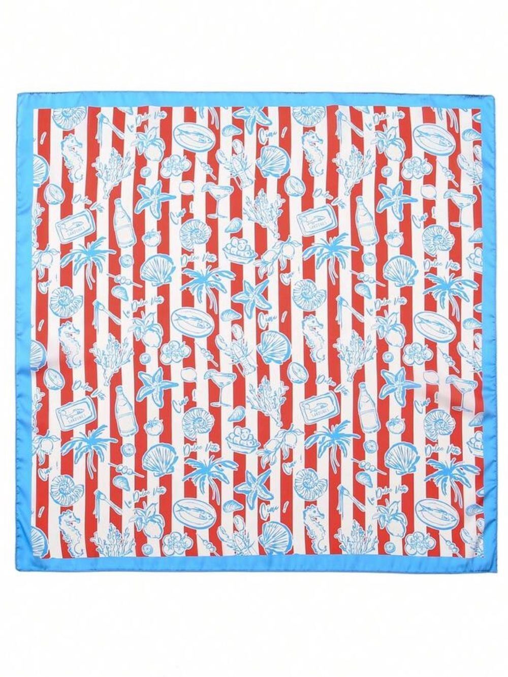 Striped Nautical Print Scarf S193